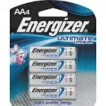Pack of 50 Energizer L91 AA Ultimate Lithium 1.5 Volt Battery - Bulk Pack