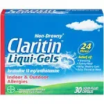 Claritin Allergy Liqui-Gels, 10 mg, 10 Count, Non-Drowsy, EXP. 03-31-2026