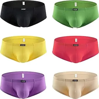 iKingsky Men&#039;s Soft Boxer Briefs U-Hance Pouch Mens Underwear
