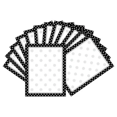 Barker Creek Black & White Dot Computer Paper 100 Sheets