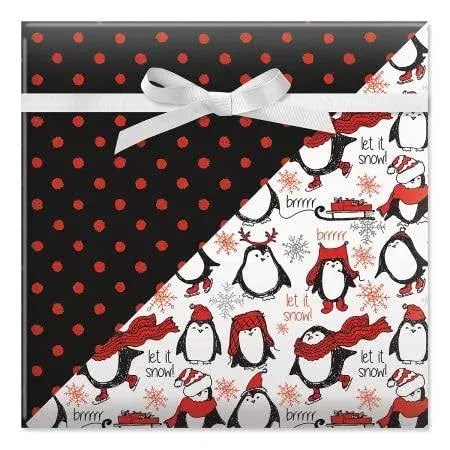 Current Pals Double-Sided Rolled Christmas Wrapping Paper