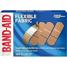 Band-Aid Flexible Fabric Adhesive Bandages 3/4" X 3" 100 Ct