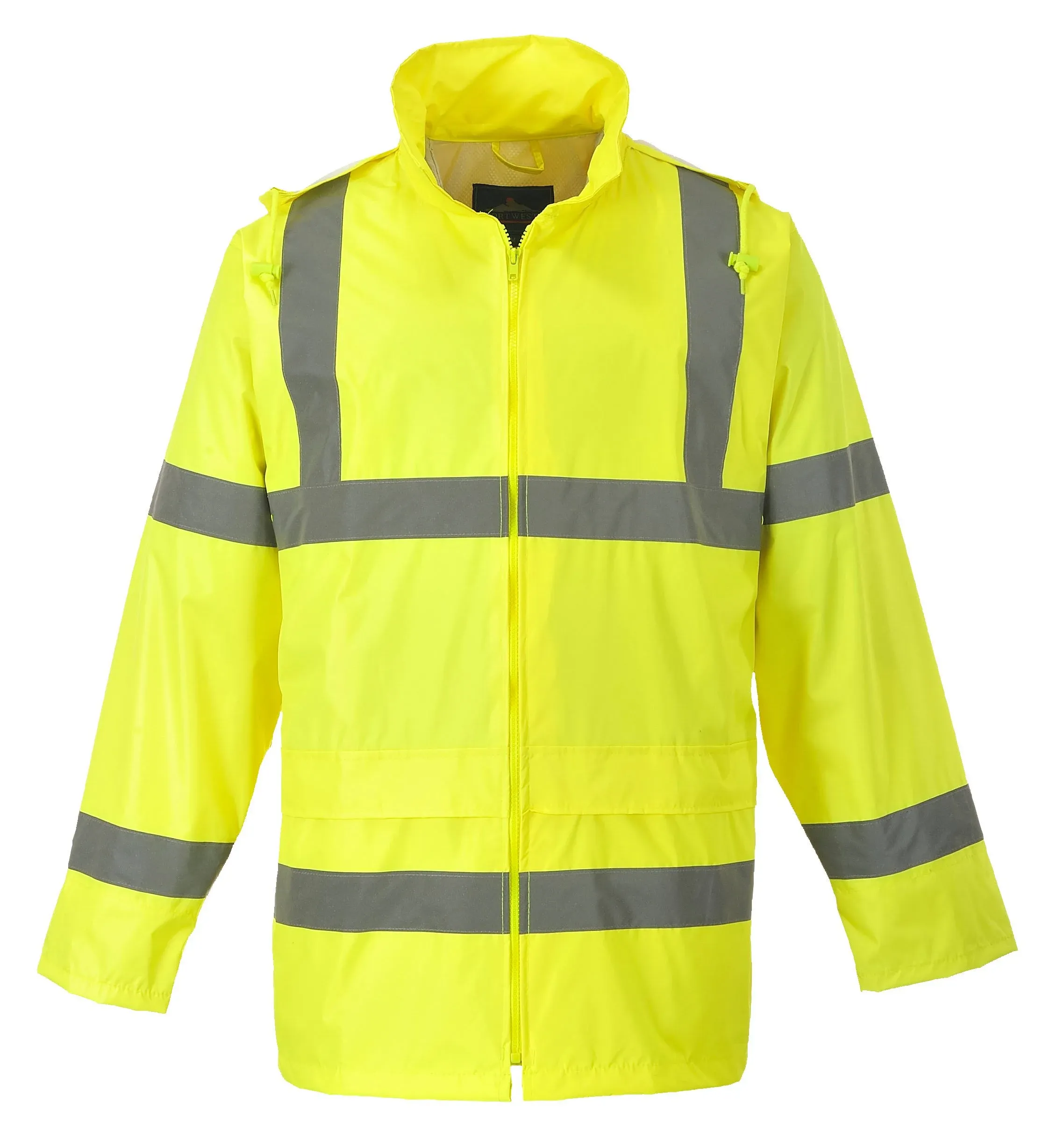 Portwest UH440 Men's Lightweight Waterproof Hi Vis Reflective Rain Jacket