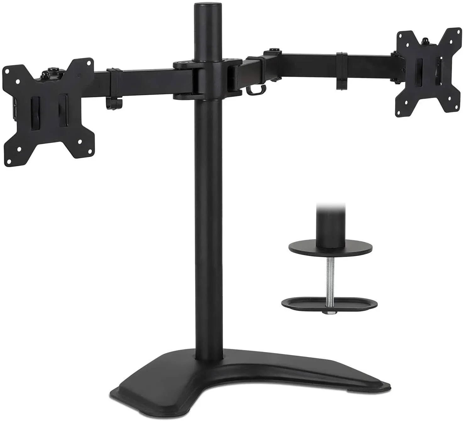 Mount-It! - Dual Monitor Desk Stand - Black