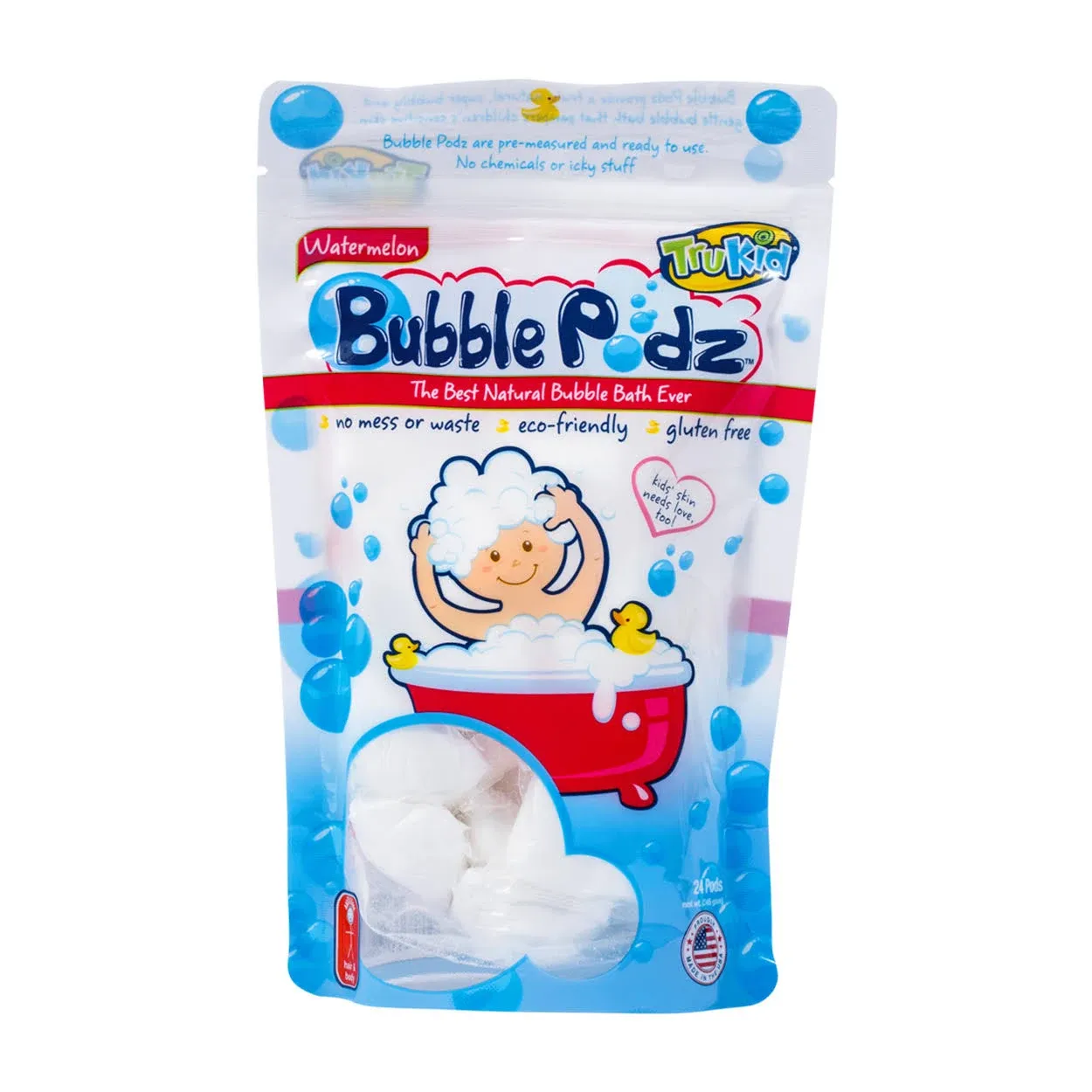 TruKid Bubble Podz Bubble Bath for Baby Kids Gentle Refreshing Bath Bomb for Sensitive Skin