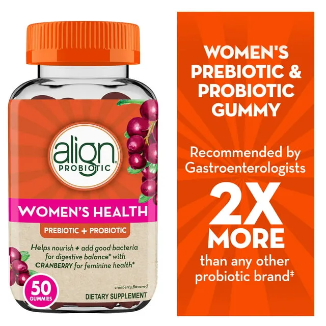 Align Women's Health Prebiotic + Probiotic Gummies