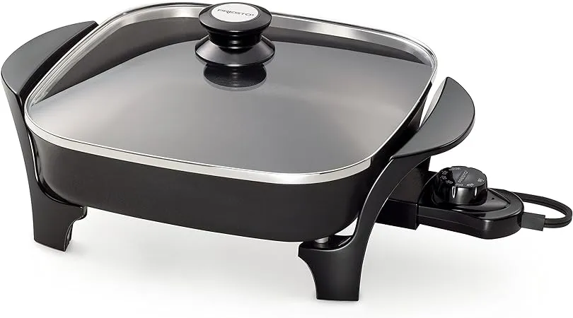 Presto 06626 11 inch Electric Skillet w/Glass Lid