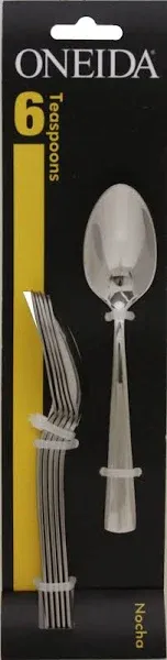 Elegant 6-Piece Teaspoon Set - Rust-Resistant Stainless Steel for Daily Dining