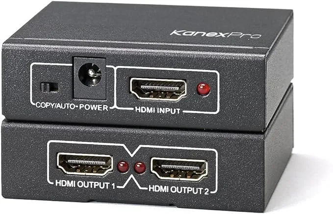 Kanex Pro SP-HD1X24K 4K HDMI 2-Port Splitter,BLACK