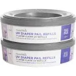 Munchkin UV Diaper Pail Refill Rings, 272 Count (Pack of 2) 
