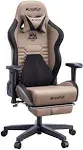  Gaming Chair PC Chair with Ergonomics Lumbar Support, Racing Style PU Grey